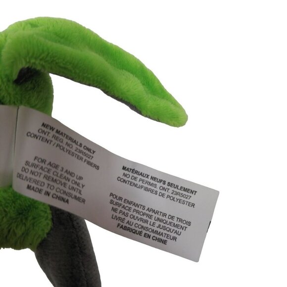 Fiesta Green Yellow Parakeet Bird Plush Stuffed Animal 6.5" - Picture 6 of 6